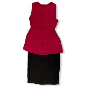 Sleeveless Blouse & Pencil Skirt Duo